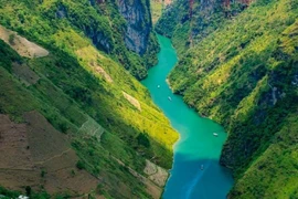 Un tronçon de la rivière Nho Quê à Hà Giang. Photo : Vietluxtour