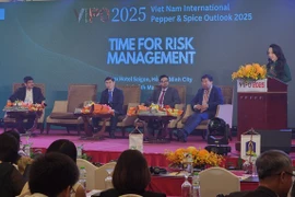 Lors de la conférence internationale sur les perspectives du poivre et des épices du Vietnam en 2025 (VIPO 2025), à Hô Chi Minh-Ville. Photo: SGGP