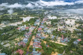Inondations généralisées dans la commune de Hà Giang, province de Tuyên Quang. Photo : VNA