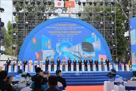 Cérémonie d'inauguration de la ligne de métro Bên Thành – Suôi Tiên. Photo: VNA