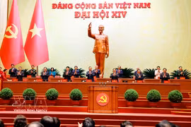 Présidium de la séance préparatoire du 14e Congrès national du Parti communiste du Vietnam. Photo : VNA
