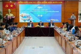 Conférence de presse sur le Festival de la saliculture du Vietnam. Photo : VNA