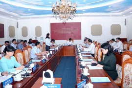 Vue de la 8e réunion de la Commission électorale de Hô Chi Minh-Ville, le 11 mars 2026. Photo: VNA