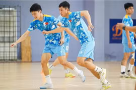 Des joueurs vietnamiens s'entraînent pour la Coupe d'Asie de futsal de l'AFC 2026. Photos : VFF