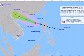 Trajectoire de la tempête tropicale Matmo. Source: Centre national de prévision hydrométéorologique