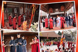 Art populaire singulier, le chant "xoan" de Phu Tho est étroitement lié au culte des rois Hùng. Photo : VNA