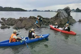 Le mouvement de collecte volontaire des déchets des entreprises a lieu périodiquement, généralement tôt le matin ou en fin d'après-midi. Photo : baoquocte.vn