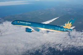 Un avion en vol de Vietnam Airlines. Photo : Vietnam Airlines