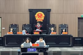 Le Tribunal populaire de Hanoi rend le 11 juillet son verdict concernant 41 accusés dans une importante affaire de corruption impliquant la société immobilière Phuc Son Group JSC et d’anciens hauts fonctionnaires provinciaux. Photo : VNA