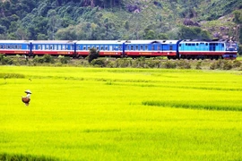 L'Express de la Réunification emmène les passagers à travers les grandes villes et la campagne paisibles Photo: Lonely Planet