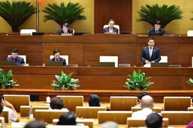 Vue d’ensemble de la séance de questions-réponses, dans le cadre de la 9e session de la 15e législature. Photo : VNA