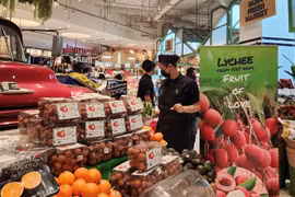 Le litchi frais vietnamien est présent en Thaïlande depuis quelques années. Photo : VNA