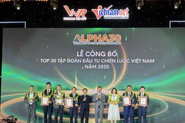 Les entreprises mises à l’honneur lors de la cérémonie, à Hanoi. Photo : vietnamnet.vn