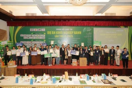 Les lauréats du Concours des projets de start-up vertes 2025. Photo : BSA