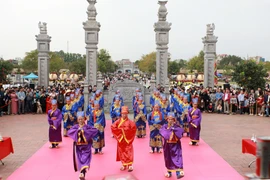 La cérémonie d'ouverture du temple de Xuong Giang. Photo: baobacgiang.vn