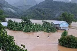 Inondations dans la commune de Dai Lôc, ville de Dà Nang, le 3 novembre 2025. Photo: VNS