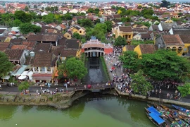 La vieille ville de Hôi An vue d'en haut. Photo: VNA