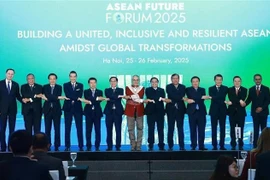 Des dirigeants des pays lors du Forum de l'avenir de l'ASEAN. Photo : VNA