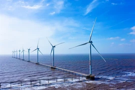 Éoliennes du parc éolien offshore de Dông Hai, dans la province de Trà Vinh. Photo : VGP