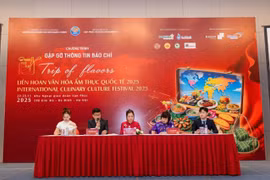 Vue de la conférence de presse sur le Festival international de la culture culinaire 2025. Photo: Comité d'organisation