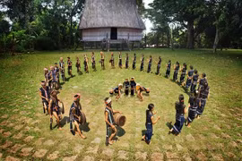 Les performances de gong des Hauts Plateaux du Centre constitueront une partie distinctive du festival. Photo vietnamtourism.gov.vn