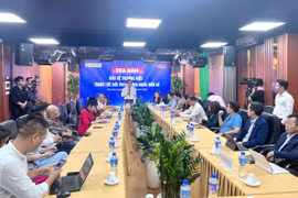 Vue du colloque sur la protection des marques dans un monde en pleine mutation, à Hanoi, le 28 mai. Photo: daibieunhandan.vn