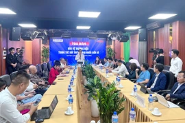 Vue du colloque sur la protection des marques dans un monde en pleine mutation, à Hanoi, le 28 mai. Photo: daibieunhandan.vn