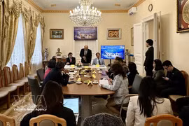 Vue du colloque "L’intelligence artificielle dans le système judiciaire et juridictionnel – Expériences de l’Union européenne et applications au Vietnam., à Budapest, le 16 avril. Photo: VNA