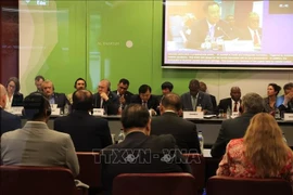 Le vice-ministre vietnamien de l’Agriculture et de l’Environnement, Nguyên Hoàng Hiêp, lors de la séance, à Genève, en Suisse, le 4 juin. Photo : VNA