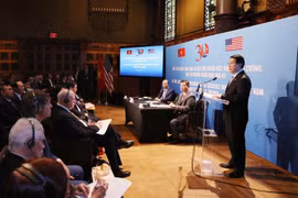 Le président vietnamien Luong Cuong lors de l’événement, à New York. Photo : VNA