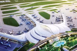 Image d'artiste de l'aéroport international de Long Thành