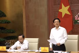Le vice-Premier ministre Hô Quôc Dung s’exprime lors de la conférence, à Hanoi, le 19 mai. Photo : VNA