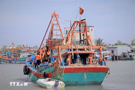 Des bateaux de pêche. Photo d'illustration: VNA