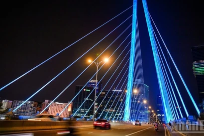 Hô Chi Minh-Ville la nuit. Photo : nhandan.vn