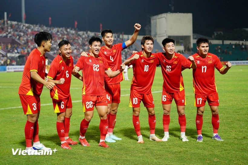 C'est la sixième participation consécutive de l'équipe U23 du Vietnam à la phase finale de la Coupe d'Asie U23. Photo: VNA