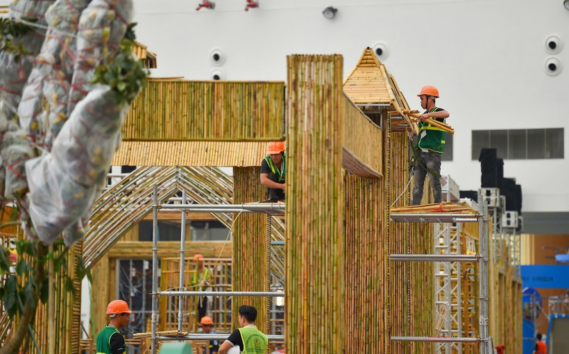 La Foire d’Automne 2025 affiche déjà un taux d’achèvement de plus de 90% de ses infrastructures techniques. Photo: VNA