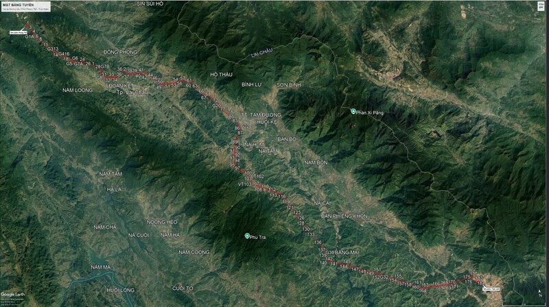 Schéma du projet de ligne 220 kV Phong Thô – Than Uyên. Photo: congthuong.vn