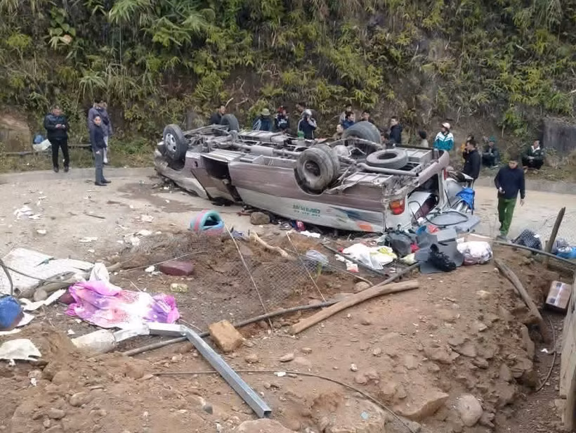 Le grave accident de la route se produit dans la matinée du 27 décembre dans la province montagneuse de Lào Cai (Nord). Photo: VNA