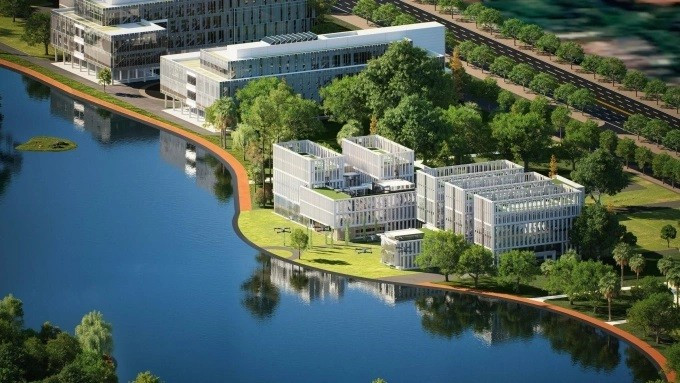 Projet de parc technologique numérique et à usage mixte. Photo : FPT