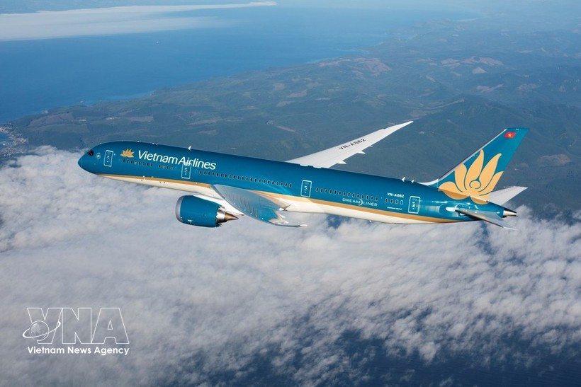 Un avion de VietnamAirlines. Photo: Vietnam+