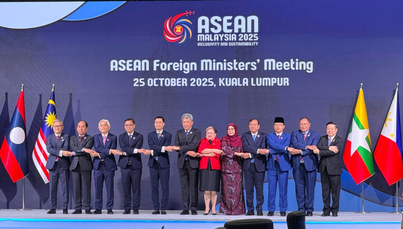 Les déluégués à la Conférence des ministres des Affaires étrangères de l'ASEAN. Photo: VNA