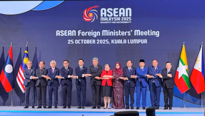 Les déluégués à la Conférence des ministres des Affaires étrangères de l'ASEAN. Photo: VNA