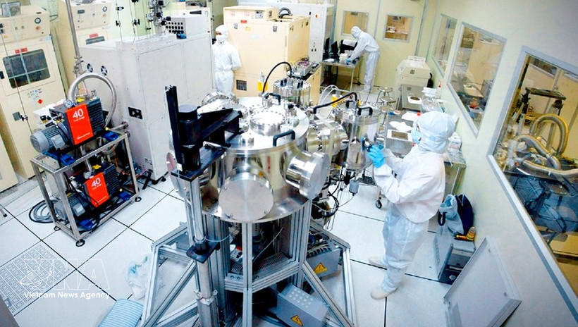 Laboratoire de recherche en nanotechnologies modernes de l'Université nationale de Ho Chi Minh-Ville. Photo : VNA 