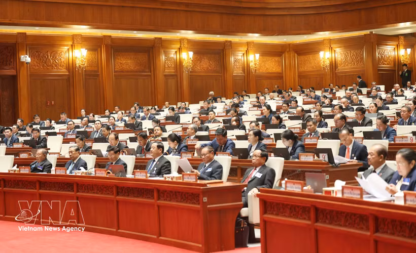 Première session de la 10e législature de l'Assemblée nationale du Laos. Photo : VNA