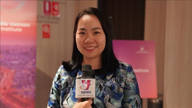 La docteure Lê Thu Huong, présidente du conseil consultatif de l’Institut de politique Australie-Vietnam. Photo: VNA