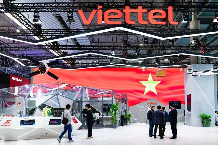Stand de Viettel au MWC Barcelone 2026. Photo : Viettel