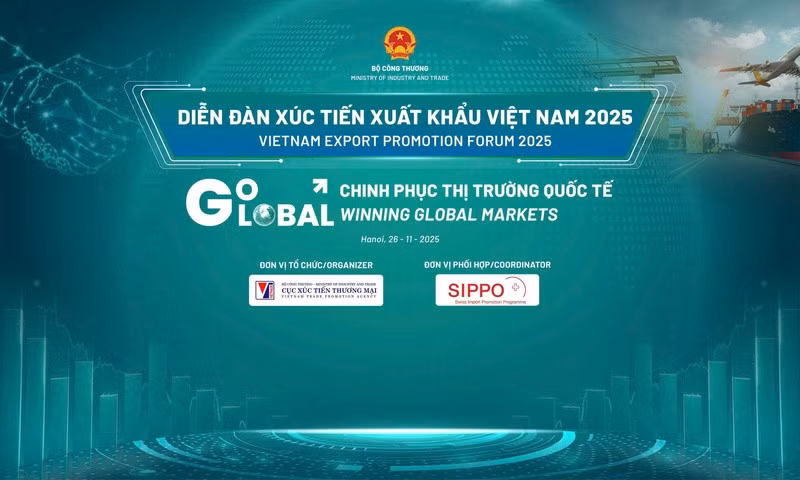Le Forum vietnamien de promotion des exportations 2025 (Vietnam Export Promotion Forum 2025), se tiendra le 26 novembre à Hanoï. Photo: Viettrade