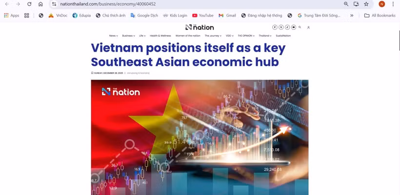 L'article est publié sur le site du quotidien thaïlandais The Nation. 