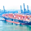 Le 23 octobre, le port international de Tan Cang – Cai Mep a accueilli pour la première fois le porte-conteneurs YM WAYFINDER. Photo: VNA