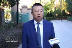 He Zhenwei, président de l’Association chinoise pour le développement industriel à l’étranger. Photo: VNA